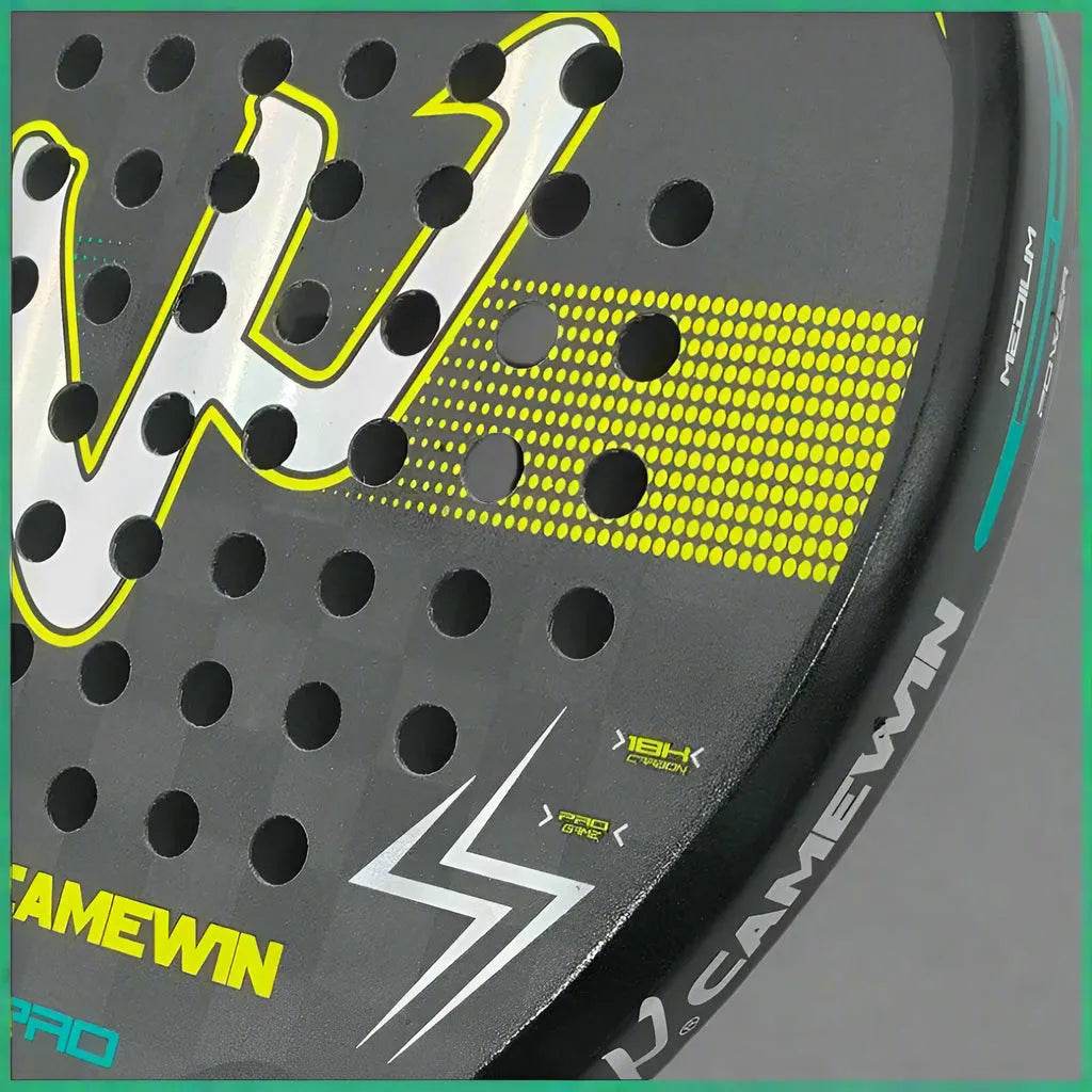 18K Carbon Fibre Padel Racket - Yellow - Golden Padel