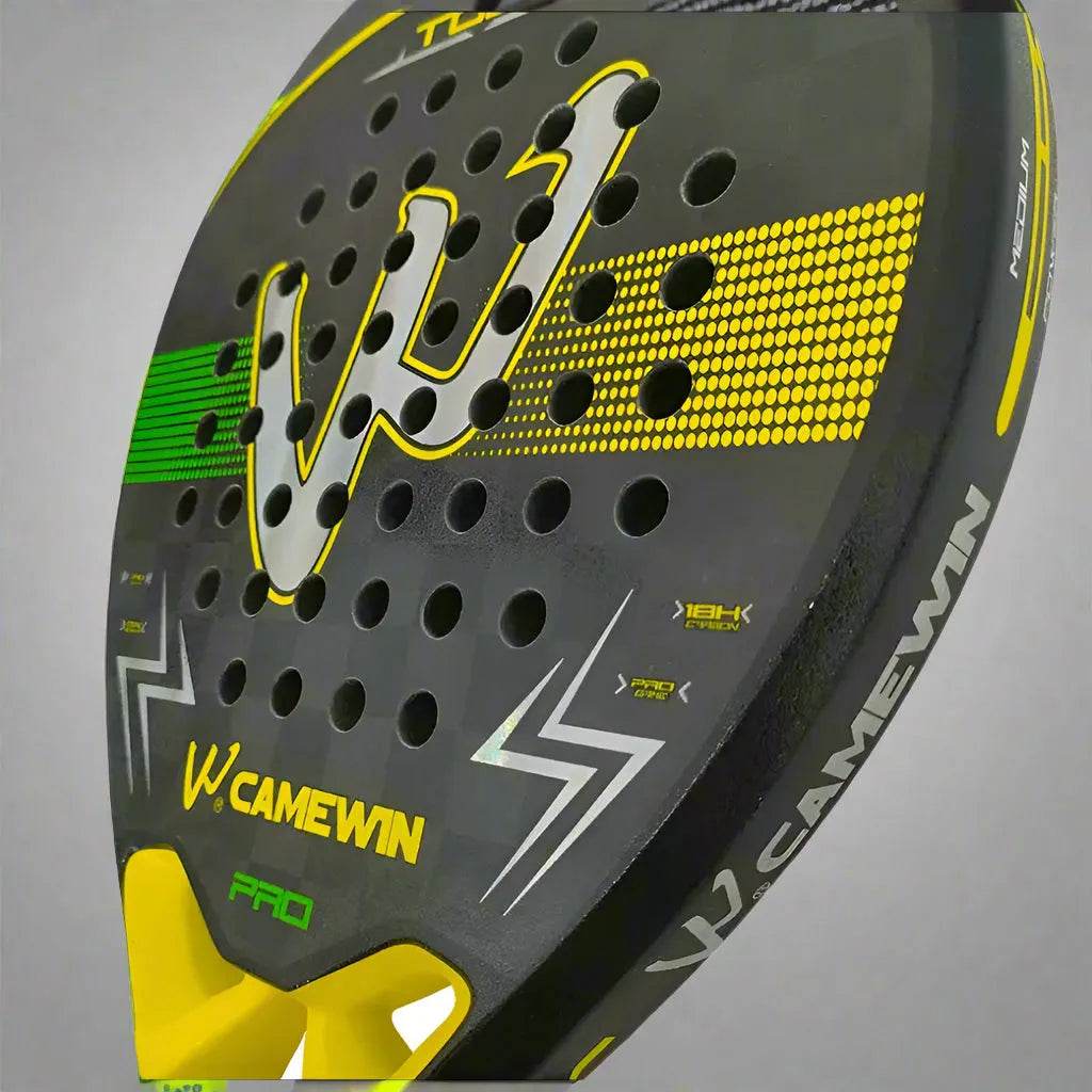 18K Carbon Fibre Padel Racket - Yellow - Golden Padel
