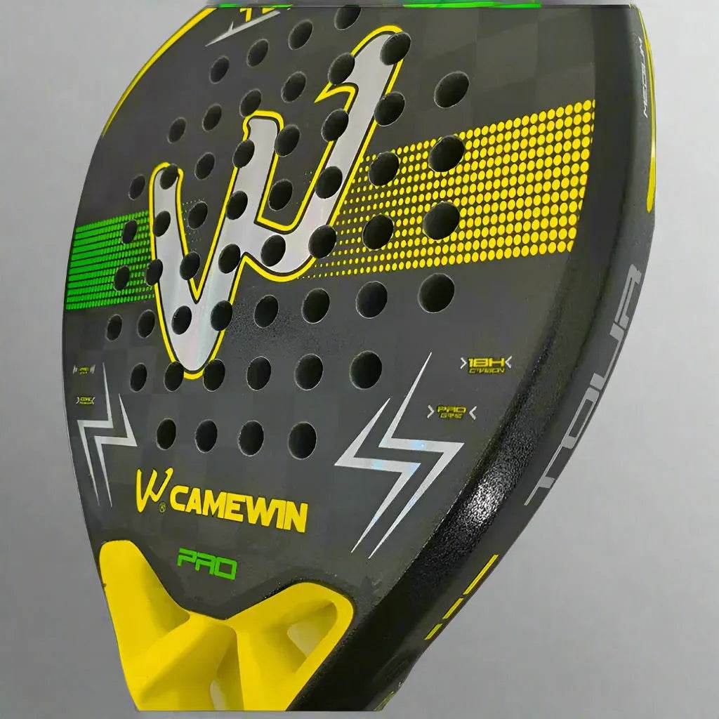 18K Carbon Fibre Padel Racket - Yellow - Golden Padel