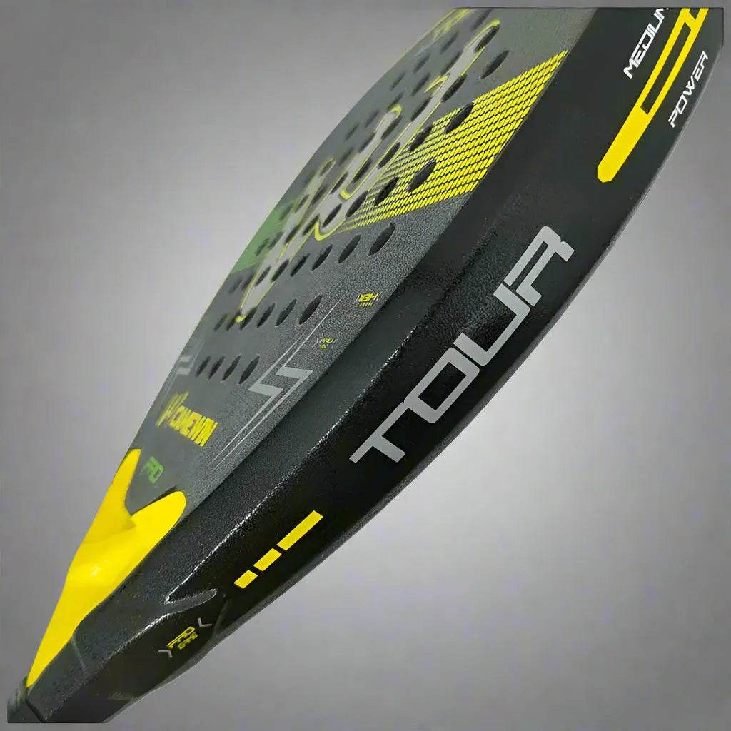 18K Carbon Fibre Padel Racket - Yellow - Golden Padel