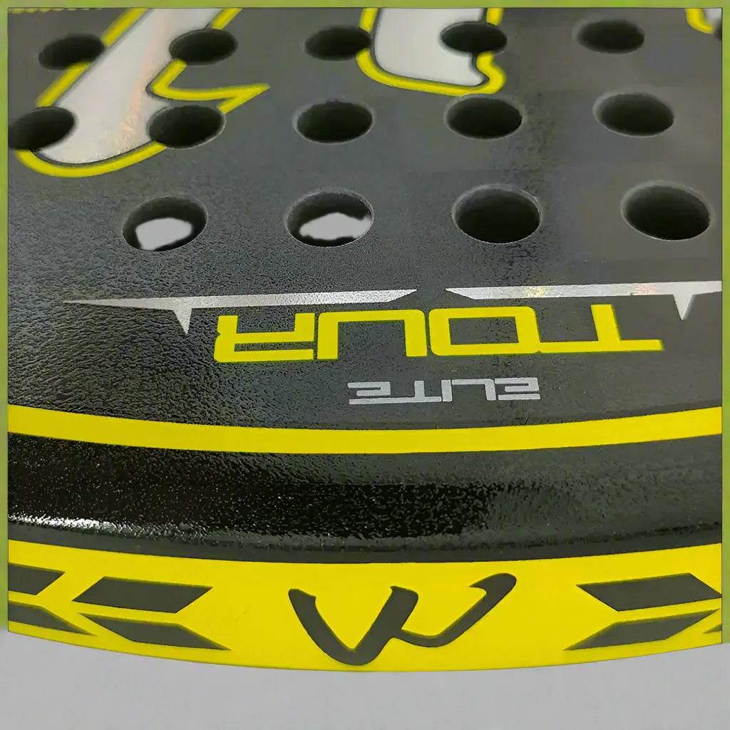 18K Carbon Fibre Padel Racket - Yellow - Golden Padel