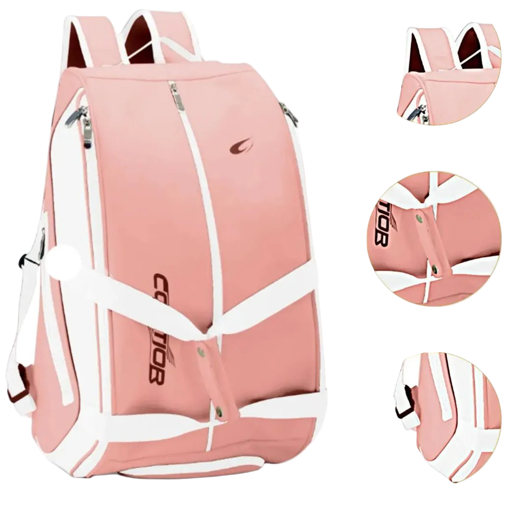 Padel Racket Backpack - Pink - Golden Padel