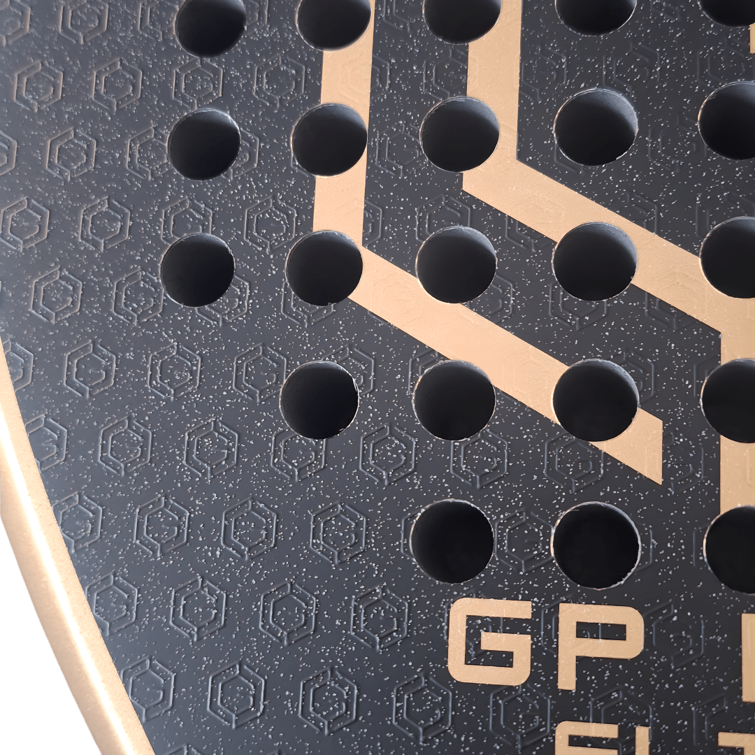 GP Pro Elite Padel Racket + FREE Zip Cover - Golden Padel
