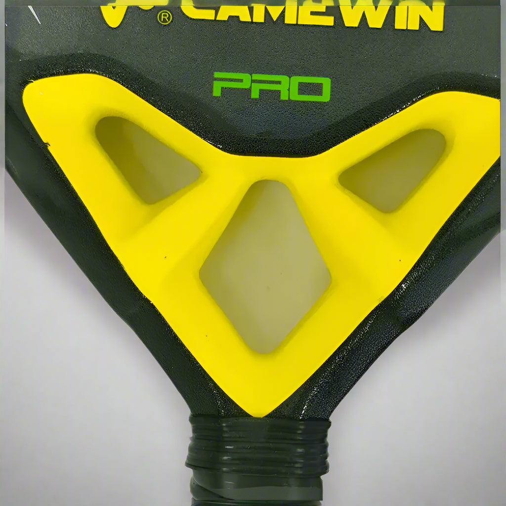 18K Professional Carbon Fibre Padel Racket - Yellow