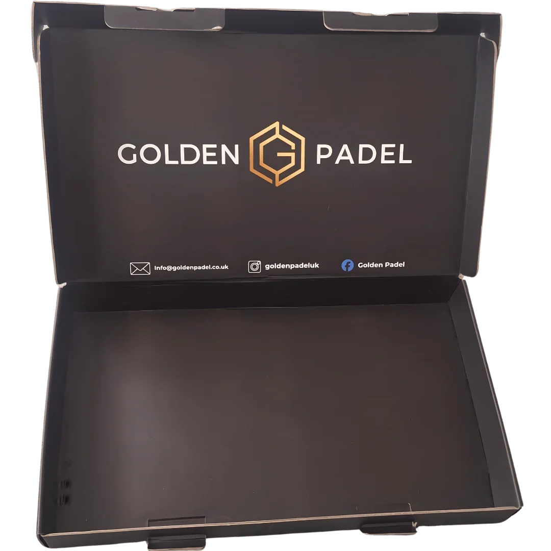 Golden Padel Luxury Presentation Box.